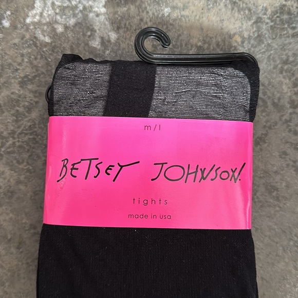 Betsey Johnson Black Tights - Picture 3 of 3